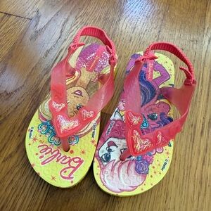 Ipanema Kids Flip Flops - Barbie + My little pony, size 8